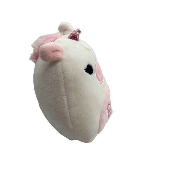 Squishmallow Zoeyana the Alicorn Halloween Ghost White Pink Tummy w Boo 4" Plush - Picture 2 of 5